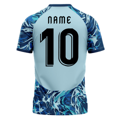 All Sports,昇華 サッカー ユニフォーム,半袖,青,オリジナル ユニフォーム