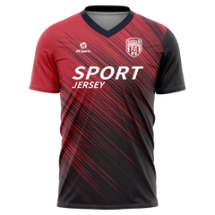 赤斜線バスケ ユニフォーム