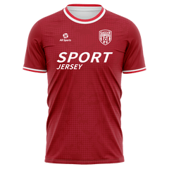 赤の格子バスケ ユニフォーム