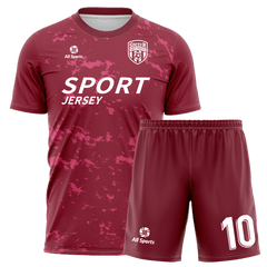 赤い迷彩ユニフォーム サッカー