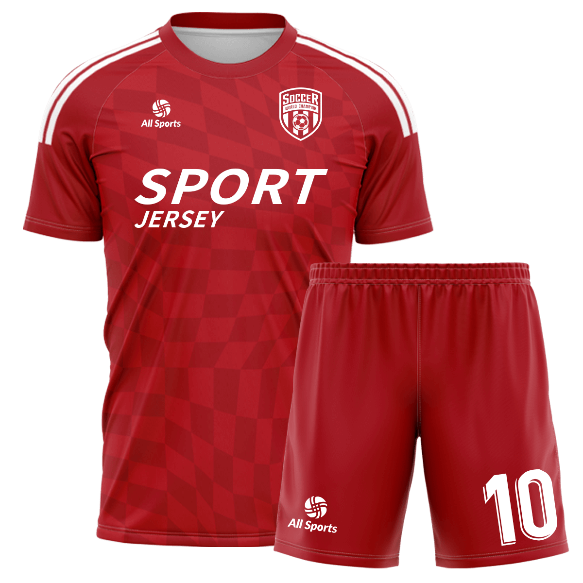 赤 ユニフォーム サッカー