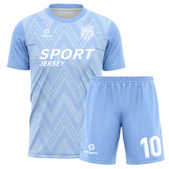 サッカー ユニフォーム 水色