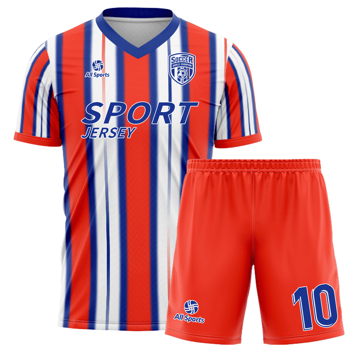 サッカー ユニフォーム ストライプ