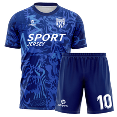 サッカー ユニフォーム 青