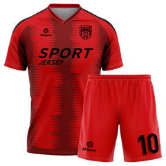 赤 サッカー ユニフォーム