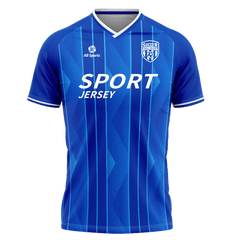 サッカー 青い ユニフォーム