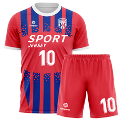 赤 サッカー ユニフォーム