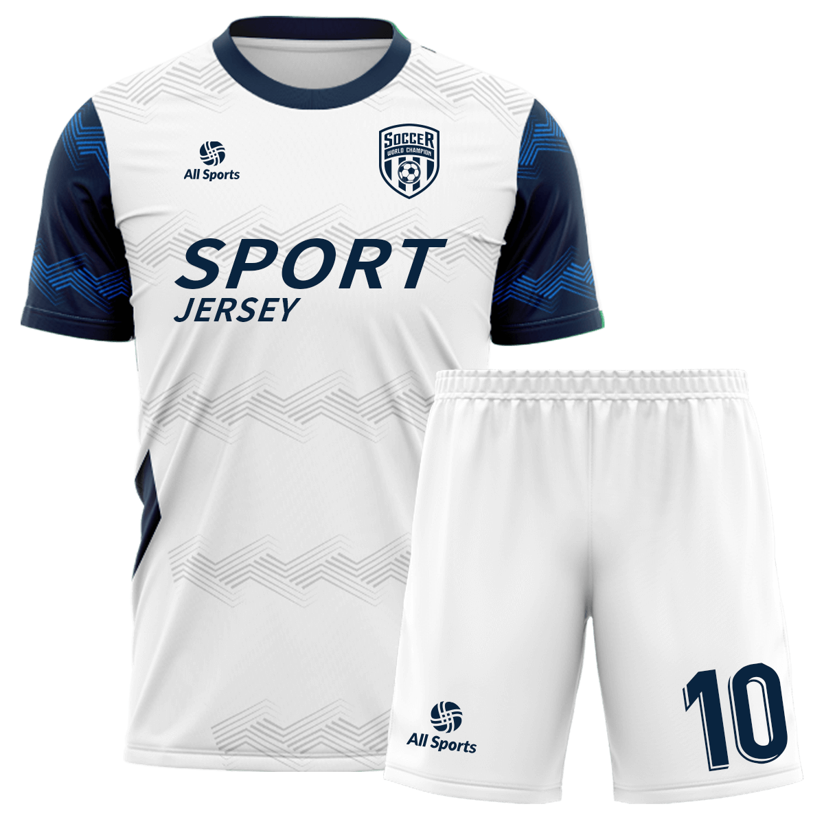 サッカー ユニフォーム 白