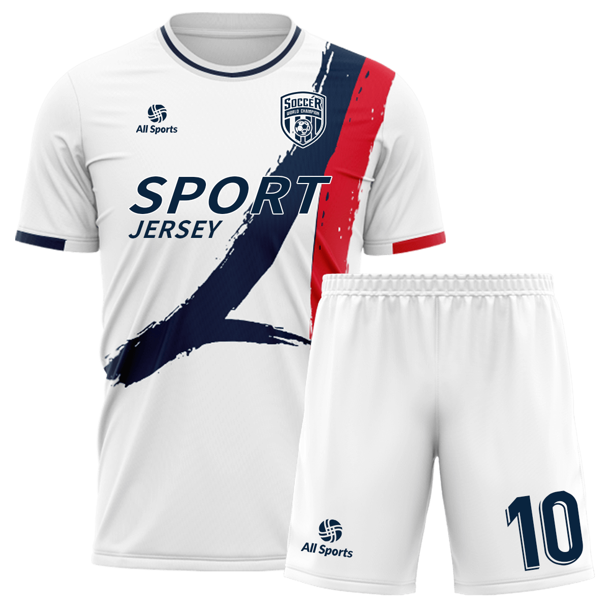 サッカー ユニフォーム 白