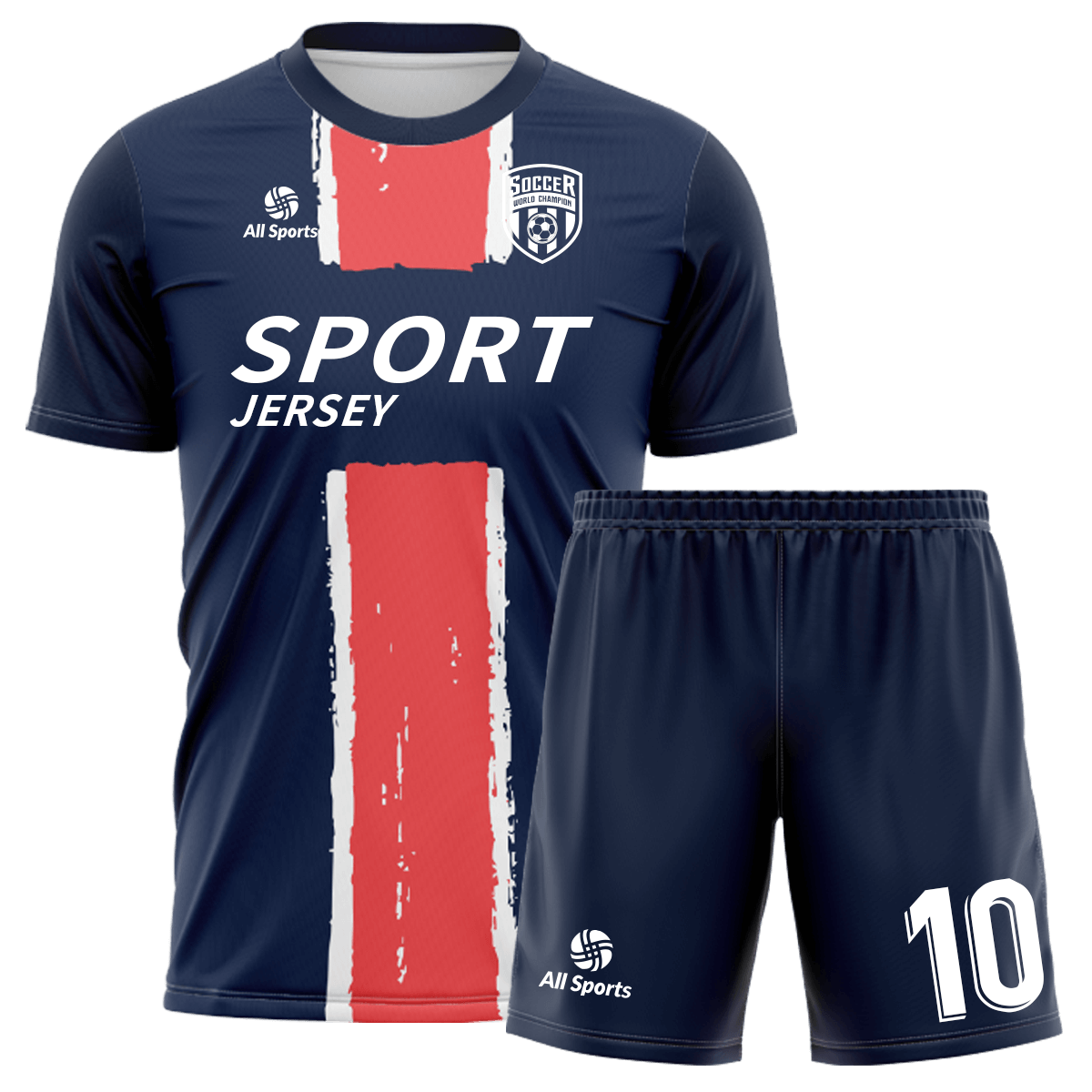 サッカー ユニフォーム 紺