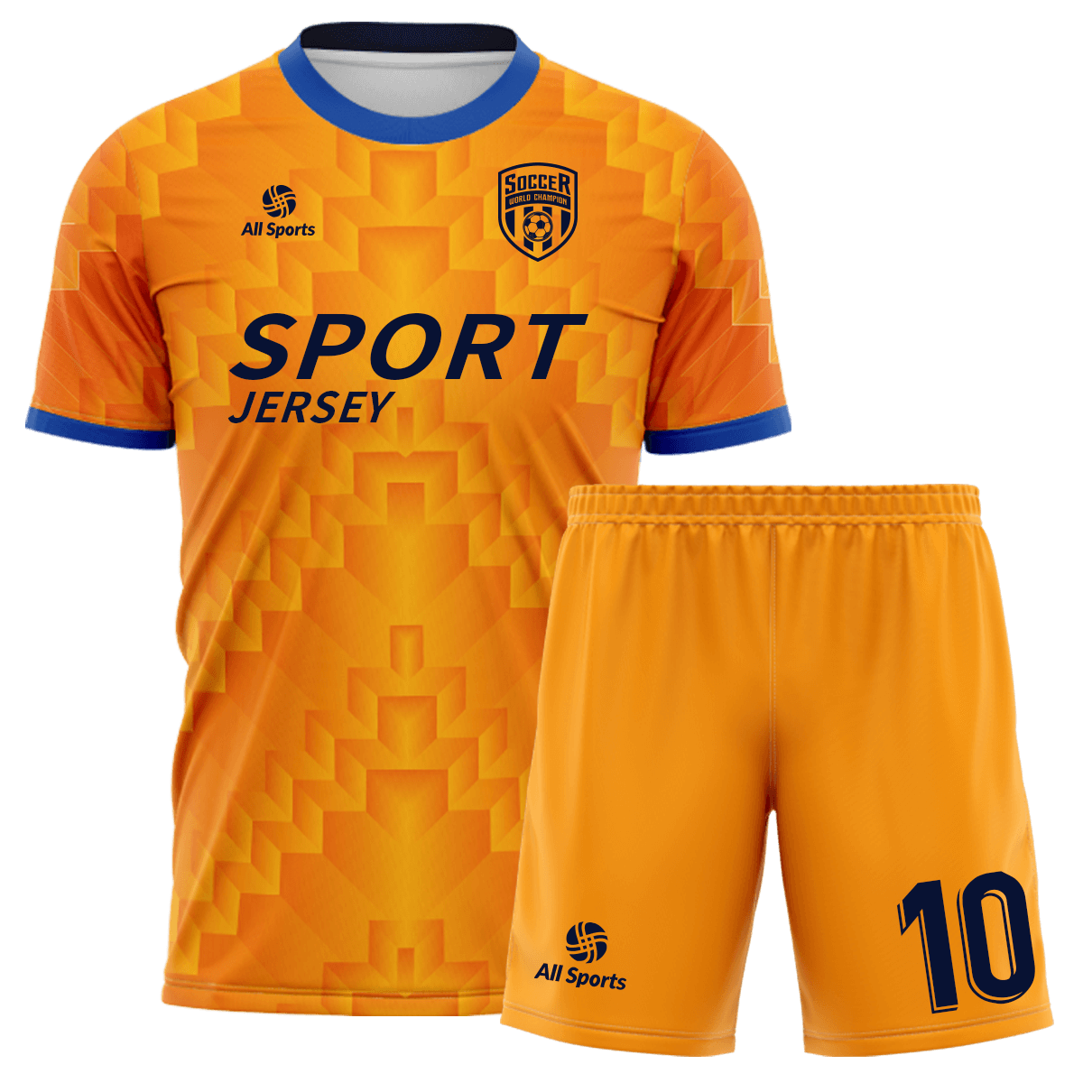 サッカー ユニフォーム オレンジ