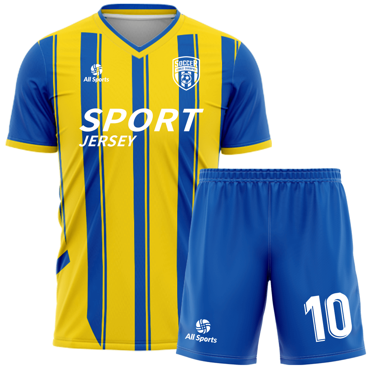 サッカー ユニフォーム ストライプ