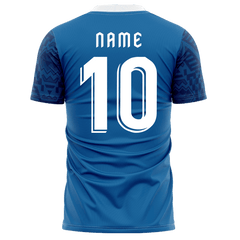 サッカー 青い ユニフォーム