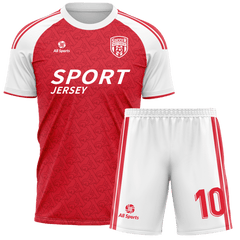 赤 サッカー ユニフォーム