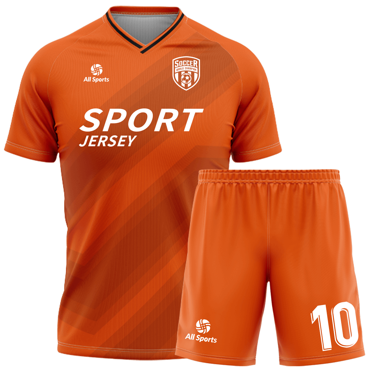 サッカー ユニフォーム オレンジ