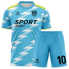 サッカー ユニフォーム 水色