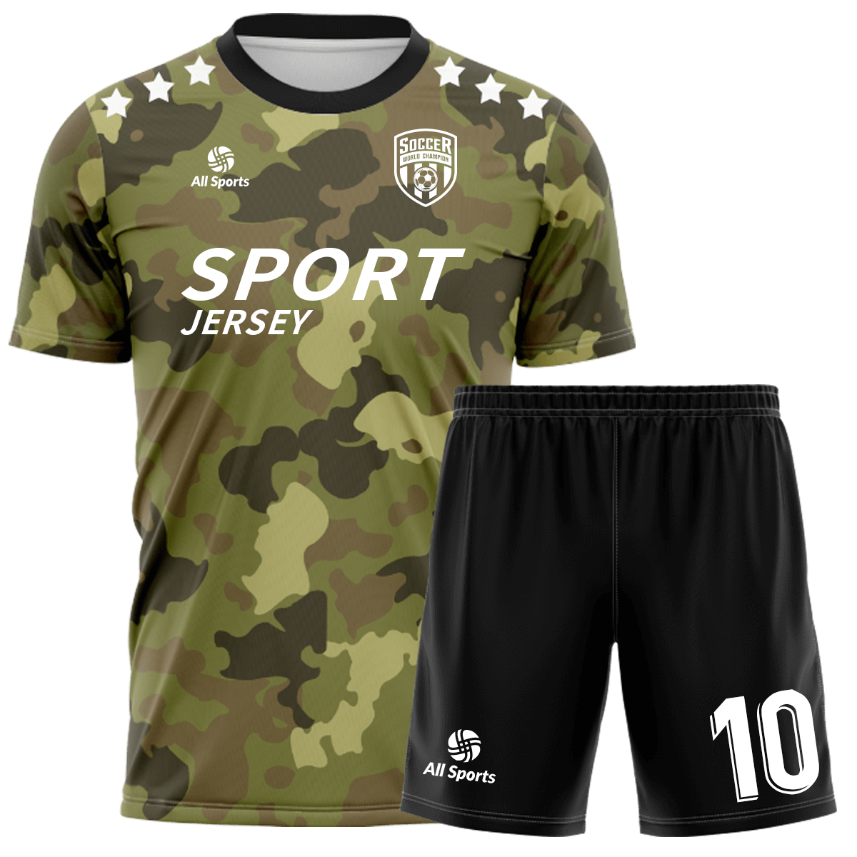 迷彩 サッカー ユニフォーム