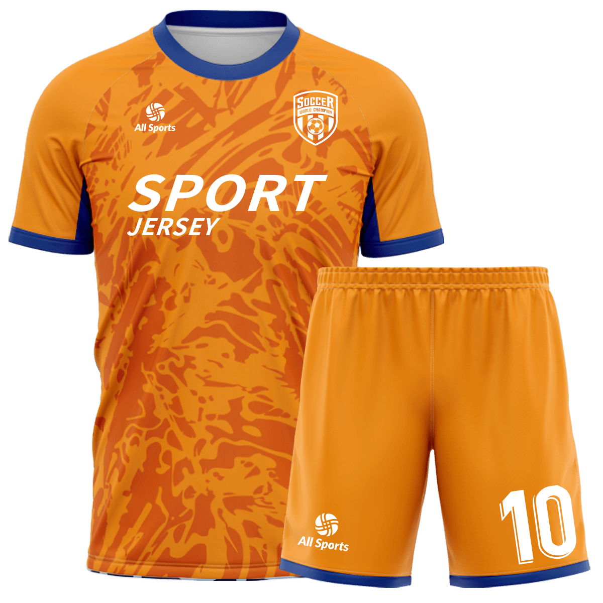 サッカー ユニフォーム オレンジ