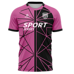 サッカー ピンク 黒 ユニフォーム