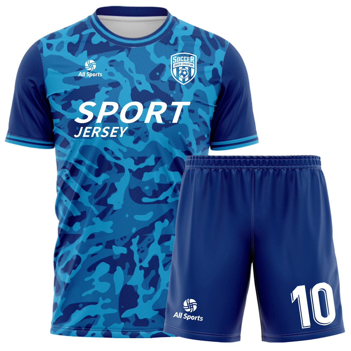 サッカー ユニフォーム ロイヤルブルー