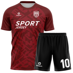 赤 サッカー ユニフォーム