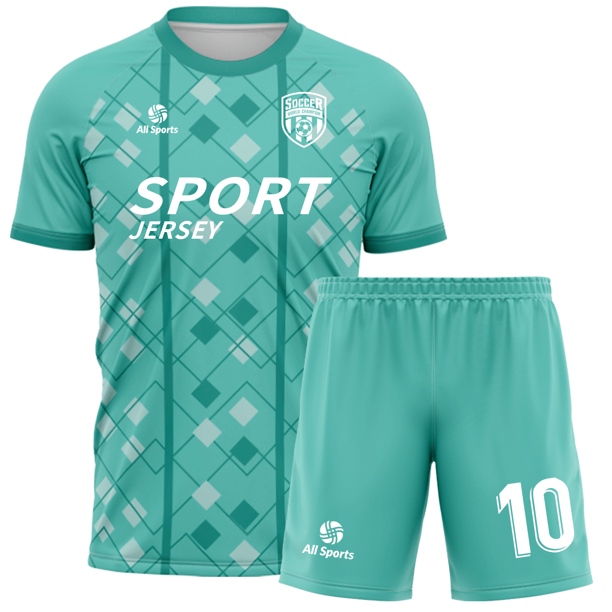 サッカー ユニフォーム 浅緑