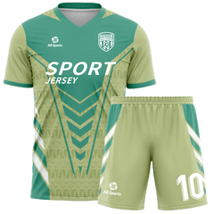 サッカー ユニフォーム 緑 上下