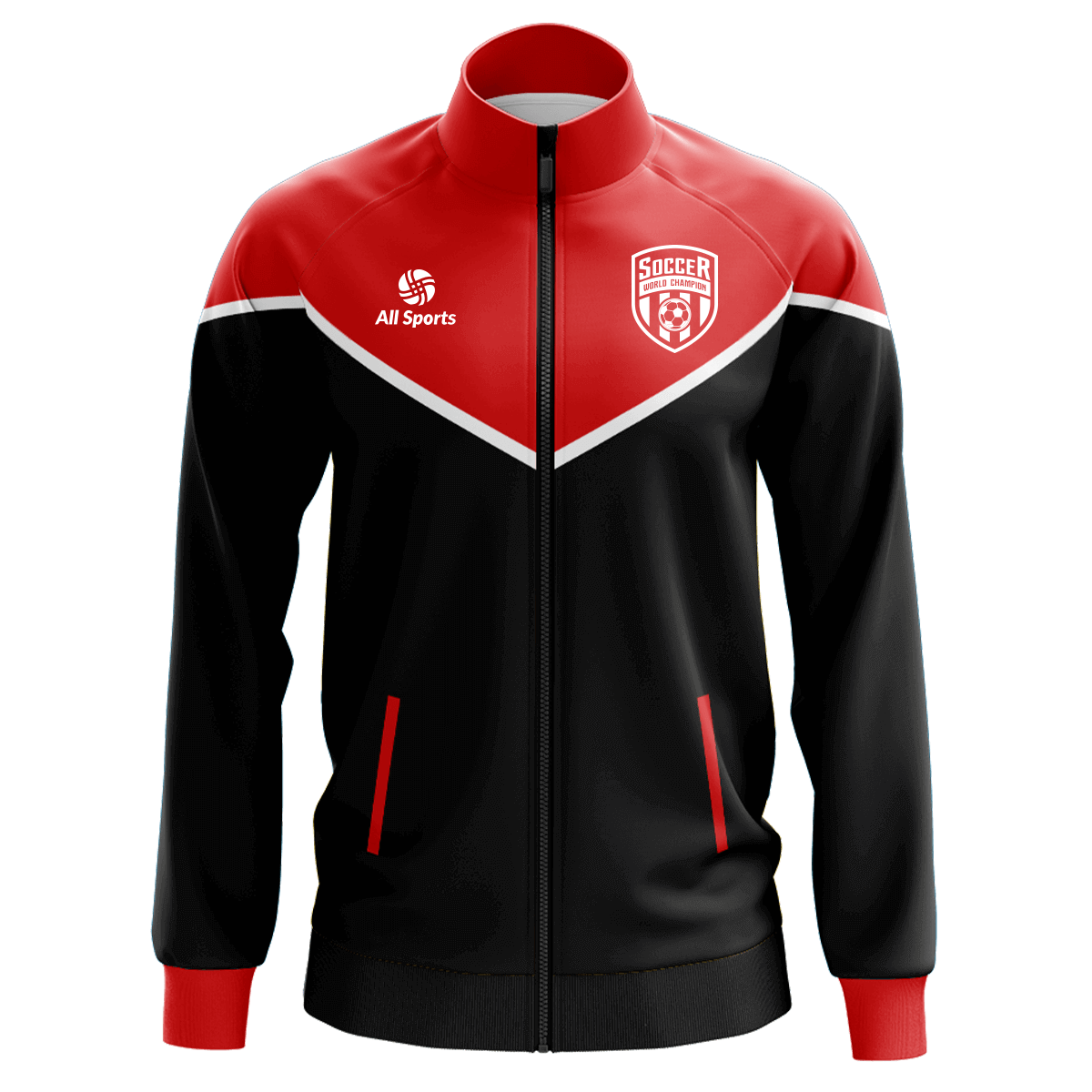 黒赤 カスタマイズ スポーツ ジャケット