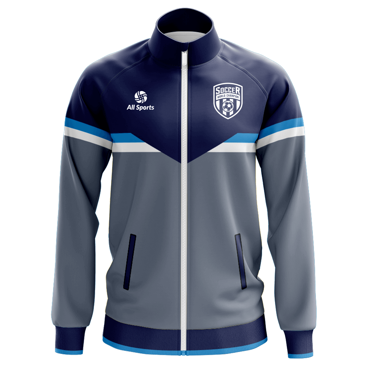 カスタマイズ スポーツ ジャケット青