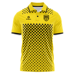 All Sports,昇華 サッカー ポロシャツ,黄,オリジナル トレーニングウエア