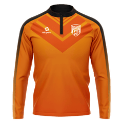 1/4 ジップ ジャケット オレンジ