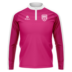 1/4 ジップ ジャケット ピンク