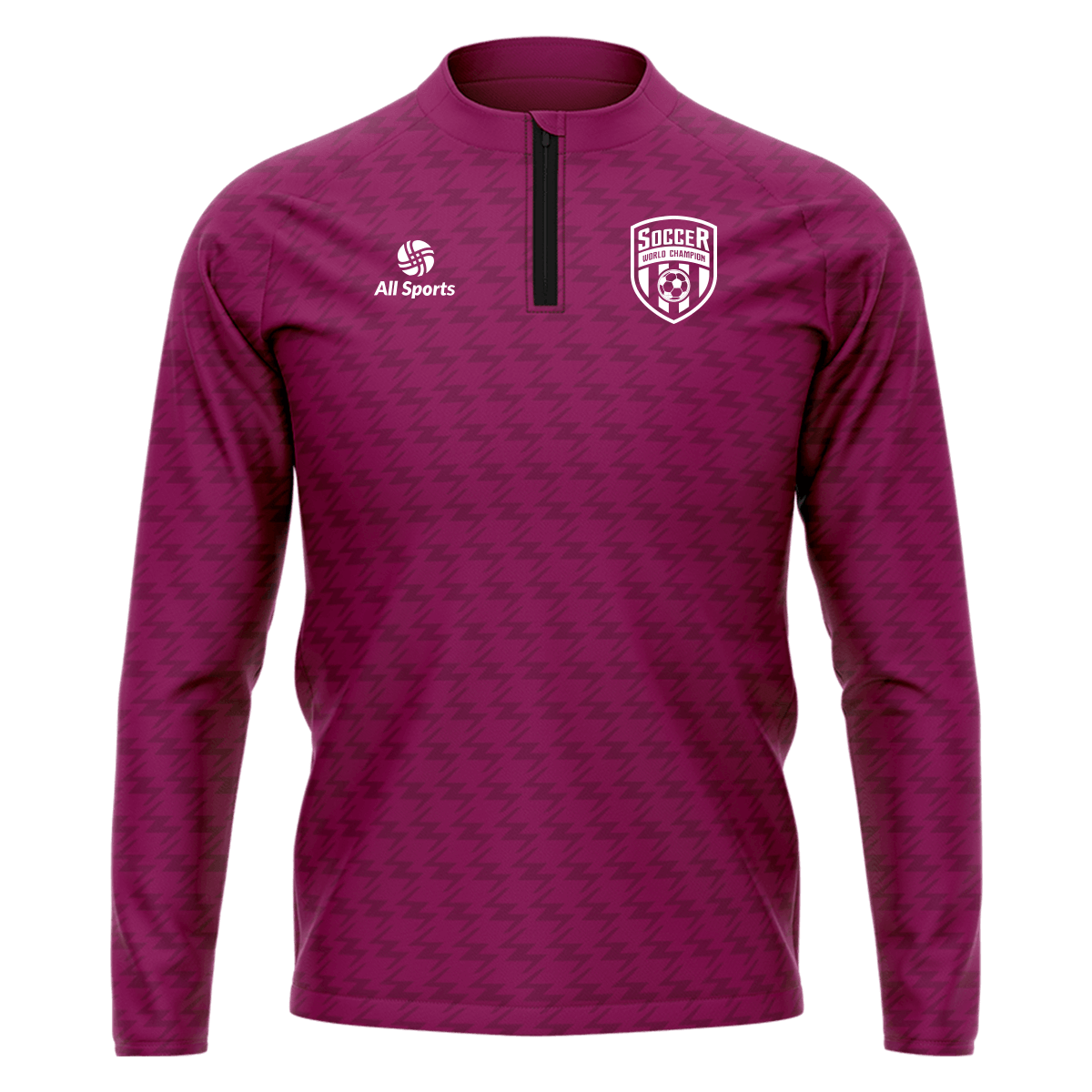 1/4 ジップ ジャケット 紫