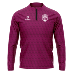 1/4 ジップ ジャケット 紫