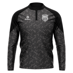 1/4 ジップ ジャケット 黒