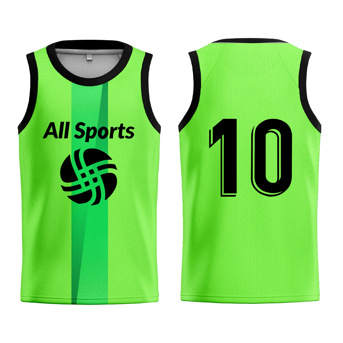 サッカー ビブス 蛍光緑