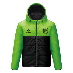 メンズ カジュアル 冬 昇華 中綿 ジャケット,緑黒