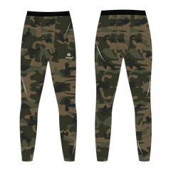 昇華ロングインナーパンツ 緑 迷彩