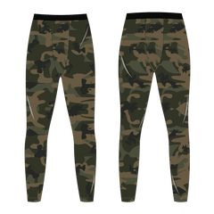 昇華ロングインナーパンツ 迷彩 緑