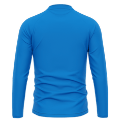 青 昇華 1/4 ジップ ジャケット