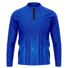 昇華 1/4 青 ジップ ジャケット