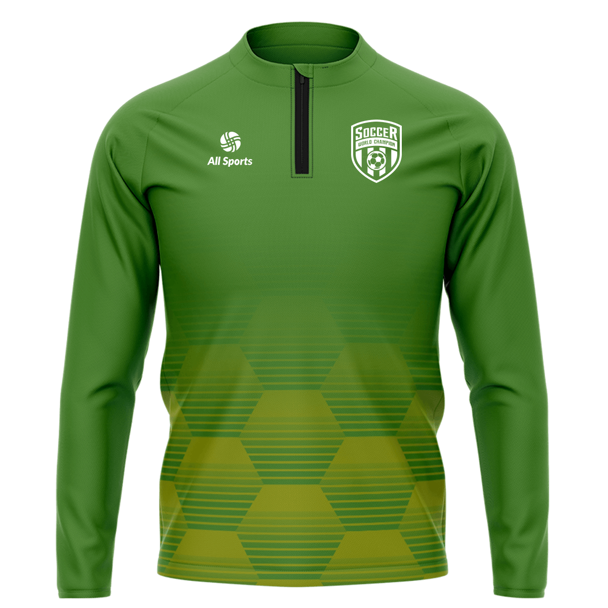 昇華 1/4 ジップ ジャケット 緑