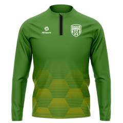 昇華 1/4 ジップ ジャケット 緑