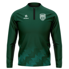 昇華 1/4 ジップ ジャケット 緑