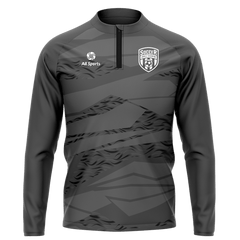 昇華 1/4 ジップ ジャケット グレー