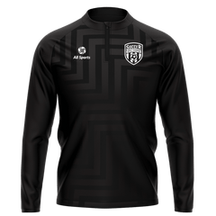 昇華 1/4 ジップ ジャケット 黒