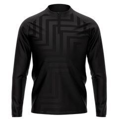 1/4 ジップ ジャケット 黒