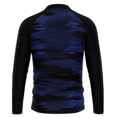 昇華 1/4 ジャケット 黒 迷彩