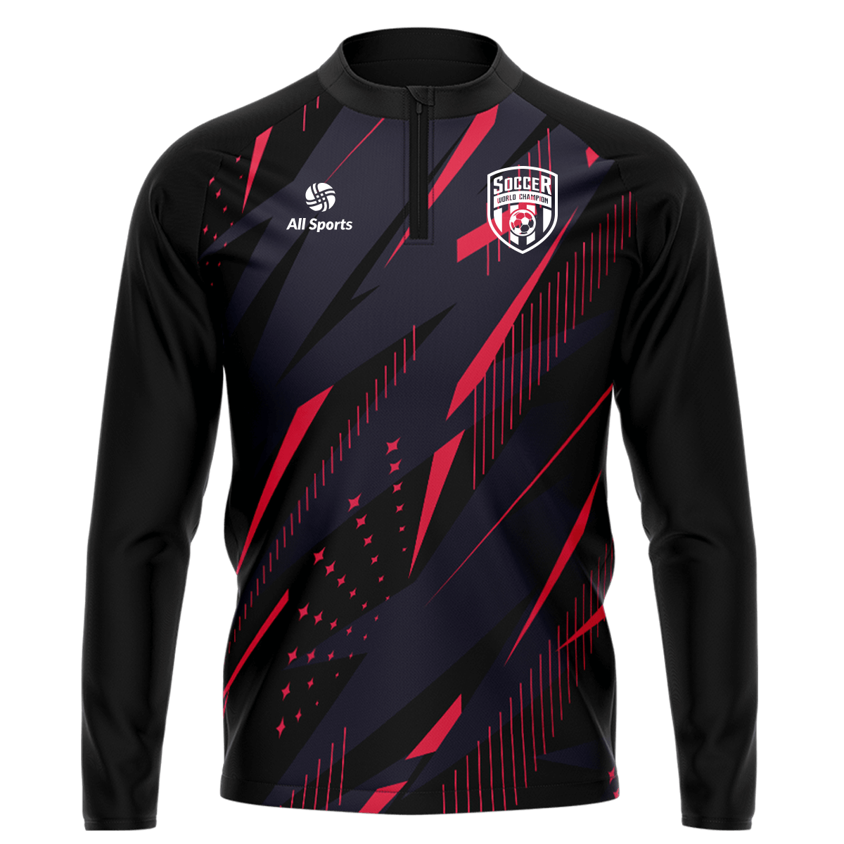 昇華 1/4 ジップ ジャケット おしゃれ