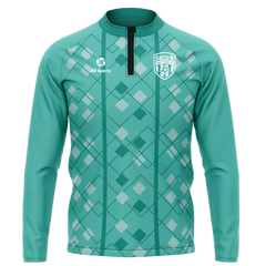 昇華 1/4 ジップ ジャケット 浅緑